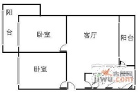 嘉绿青苑2室1厅1卫户型图