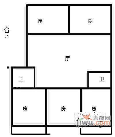 复兴南苑4室2厅2卫171㎡户型图