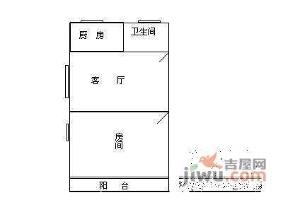 世贸丽晶城1室1厅1卫180㎡户型图