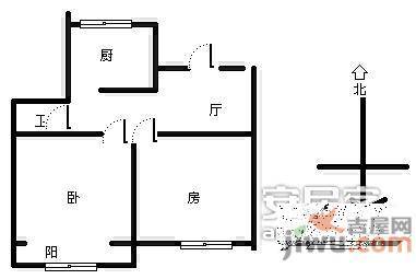 世贸丽晶城3室1厅1卫120㎡户型图