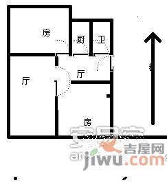 外东山弄小区3室1厅1卫76㎡户型图