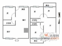 陽光地帶花園4室3廳3衛200㎡戶型圖