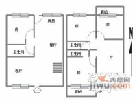 阳光地带花园4室3厅3卫200㎡户型图