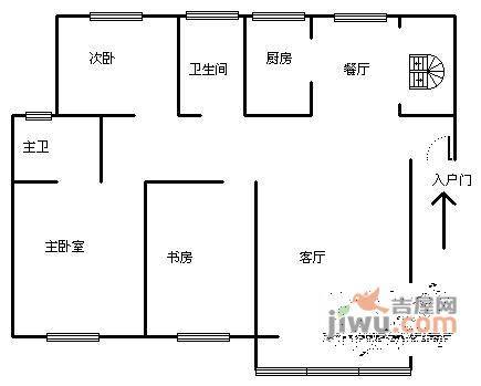 圆梦园别墅4室2厅2卫户型图