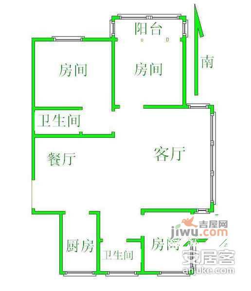 锦昌文华苑3室2厅2卫150㎡户型图