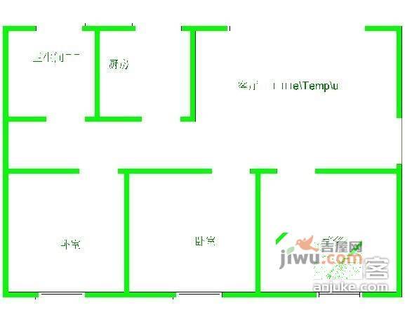 中兴花园4室2厅2卫200㎡户型图