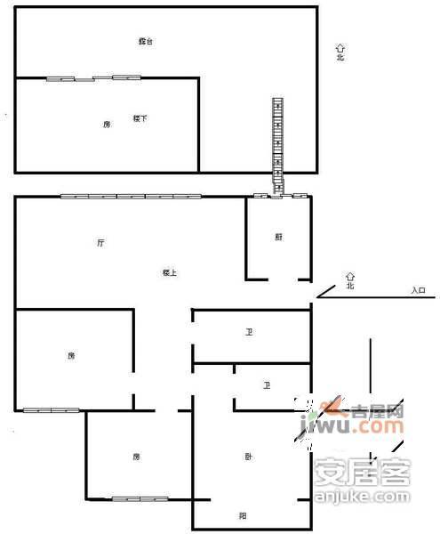 新湖北国之春3室2厅2卫142㎡户型图