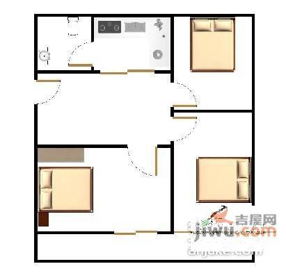 得力新和人家2室2厅1卫89㎡户型图