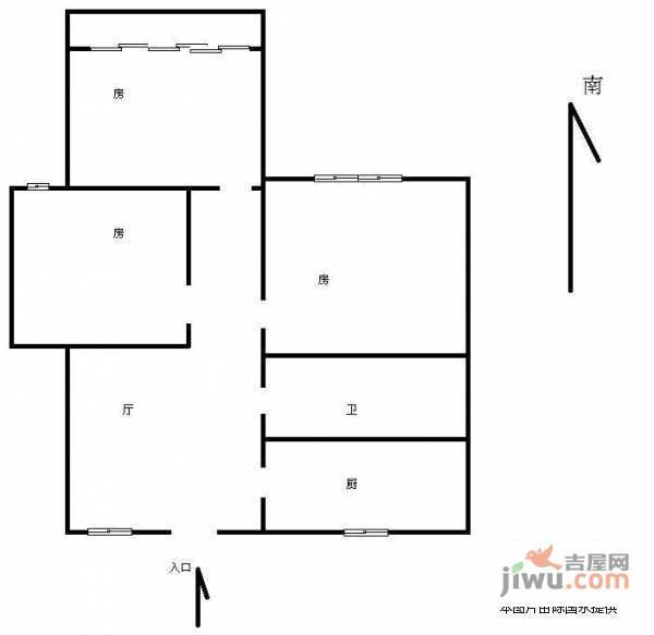 信义坊小区3室1厅1卫150㎡户型图