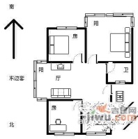 信鸿花园北区3室1厅1卫110㎡户型图