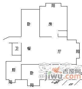 钱江湾花园4室2厅2卫147㎡户型图