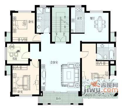 府苑新村4室2厅2卫169㎡户型图