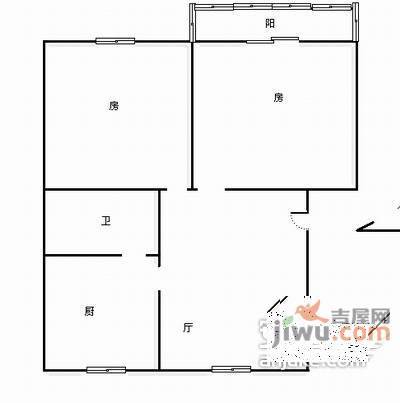 府苑新村4室2厅1卫102㎡户型图