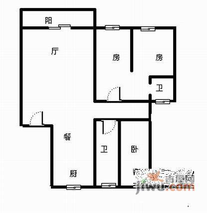 贺田尚城3室2厅2卫230㎡户型图