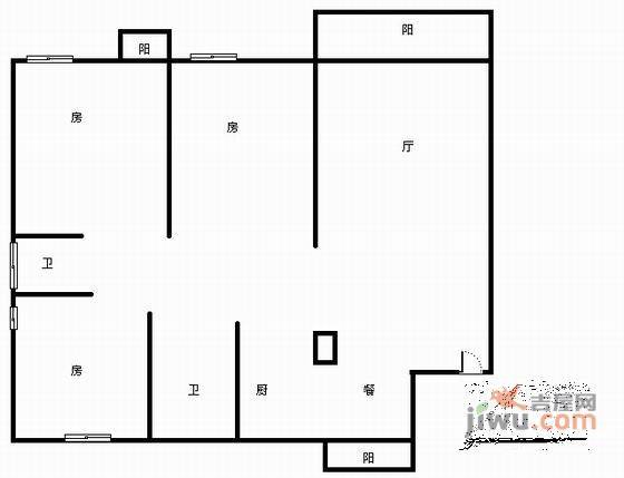 贺田尚城3室2厅2卫230㎡户型图