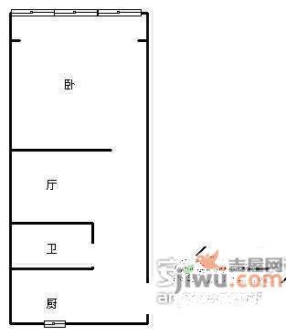 紫金庭园1室1厅1卫55㎡户型图