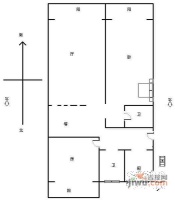 紫金庭园2室2厅2卫112㎡户型图