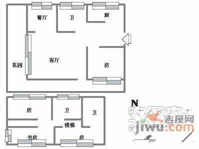 紫金庭园4室3厅3卫220㎡户型图