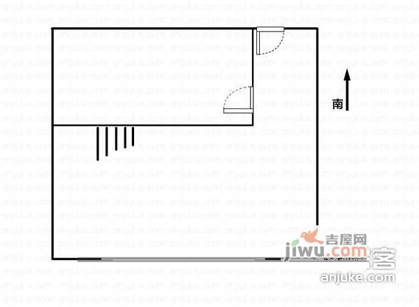 紫金庭园1室1厅1卫55㎡户型图