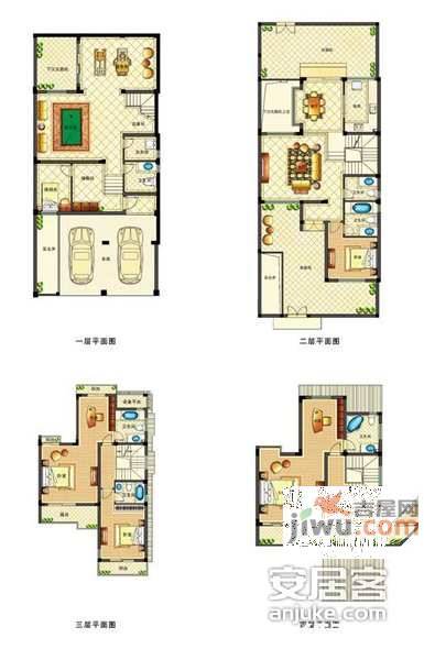 紫桂花园5室3厅3卫248㎡户型图