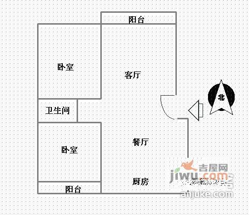 威尼斯水城2室2厅2卫97㎡户型图