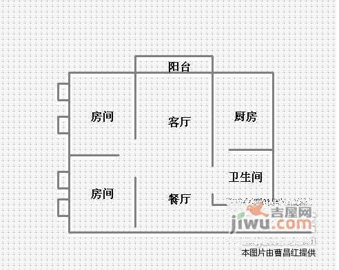 威尼斯水城2室2厅1卫110㎡户型图