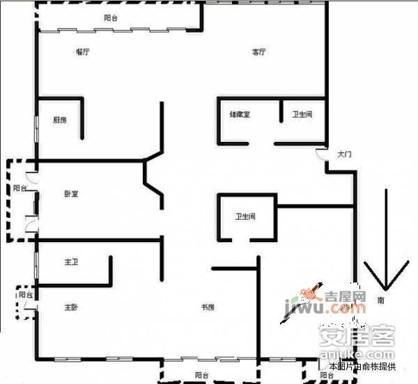 威尼斯水城5室3厅3卫209㎡户型图