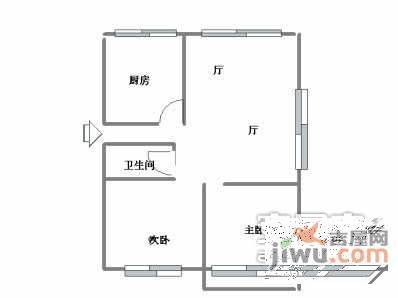 沁雅花园2室2厅1卫97㎡户型图