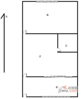 沁雅花园1室1厅1卫户型图