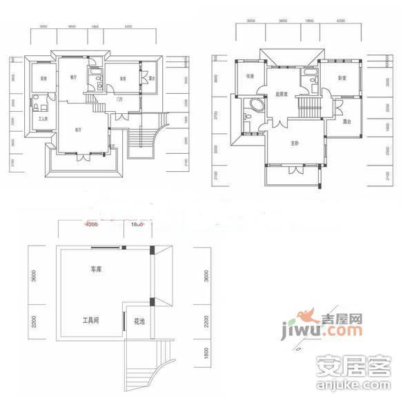 白云深处别墅区6室3厅5卫530㎡户型图