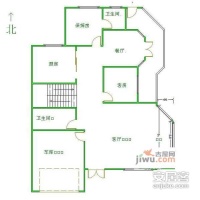 白云深处别墅区5室3厅3卫300㎡户型图