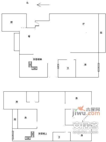 绿城春江花月5室2厅3卫302㎡户型图