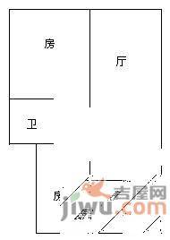 绿城春江花月2室2厅1卫116㎡户型图