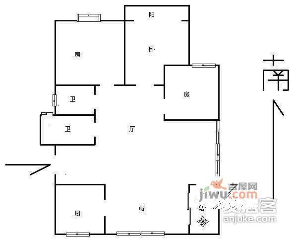 绿城春江花月3室2厅2卫185㎡户型图