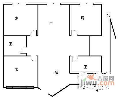 仙林苑2室2厅2卫户型图