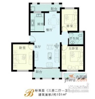 广厦天都城天泉苑5室3厅2卫户型图