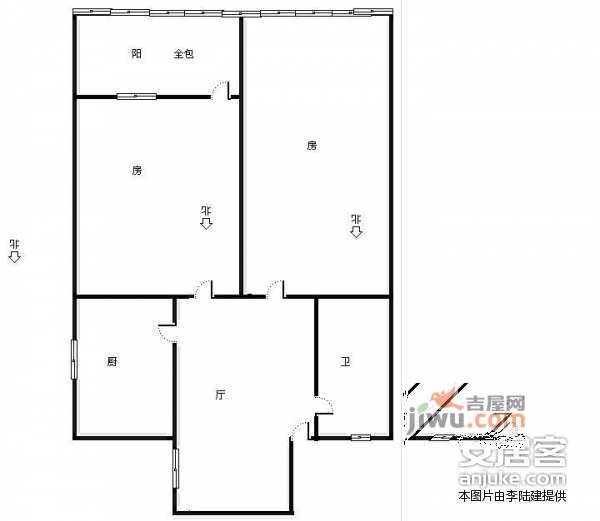 景芳二区2室1厅1卫122㎡户型图