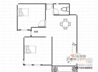 大都文苑風情2室2廳1衛48㎡戶型圖