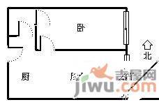 梧桐公寓1室1厅1卫76㎡户型图