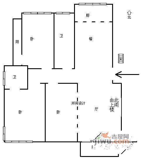紫竹人家4室2厅2卫154㎡户型图
