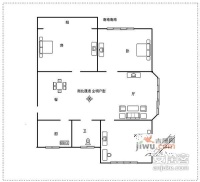 蚕花园永庆坊3室2厅1卫120㎡户型图