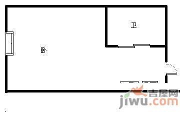 发展今日嘉园1室1厅1卫65㎡户型图