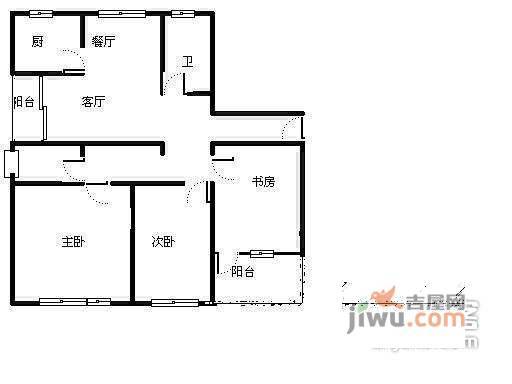 发展今日嘉园3室2厅2卫138㎡户型图