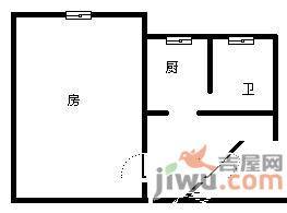 发展今日嘉园1室1厅1卫65㎡户型图