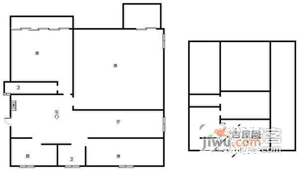 江南摩卡小区5室2厅3卫173㎡户型图