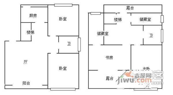 江南摩卡小区4室2厅2卫196㎡户型图