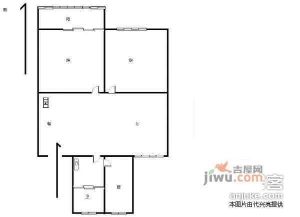 濮家新村2室1厅1卫130㎡户型图