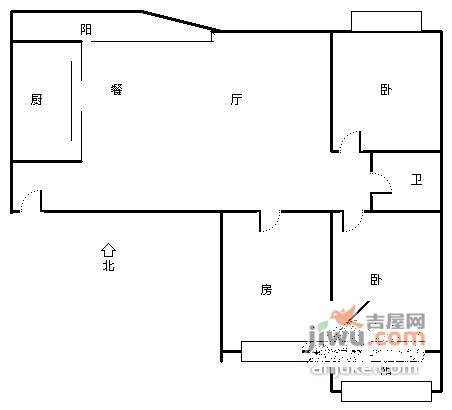 温兴风情苑3室1厅1卫户型图