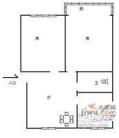 和睦新村2室2厅1卫75㎡户型图