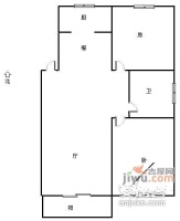 星洲翠谷2室2厅1卫110㎡户型图